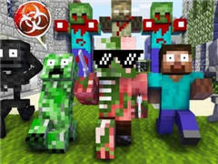 我的世界：怪物学校遭遇超大型僵尸袭击！