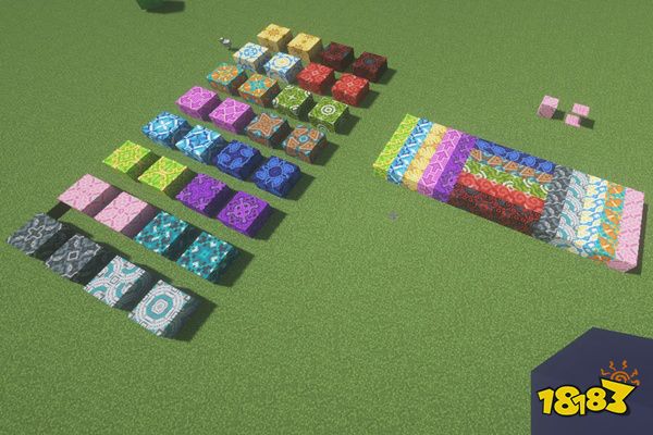 我的世界最奢侈建筑方块 各种颜色太美丽