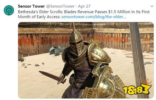 《上古卷轴:刀锋》iOS版上线首月收入150万美