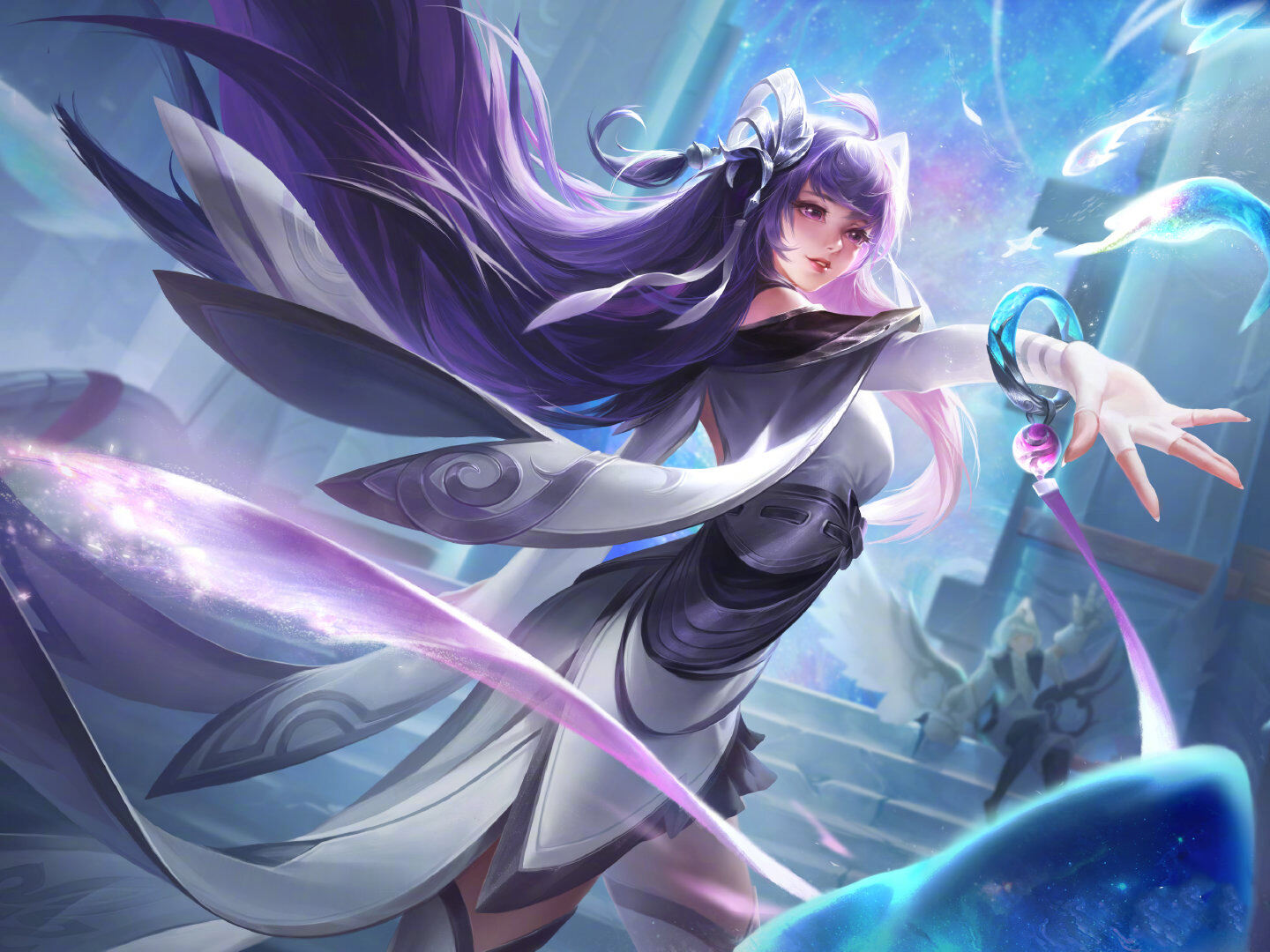 西施伴生皮肤-归虚梦演原画曝光