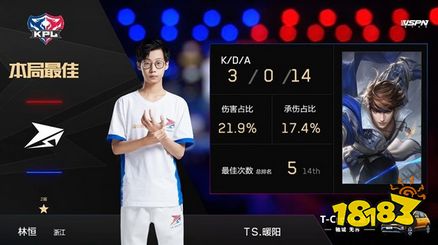 TS击败RW侠终结三连败，十三公孙离三杀超神锁定胜局