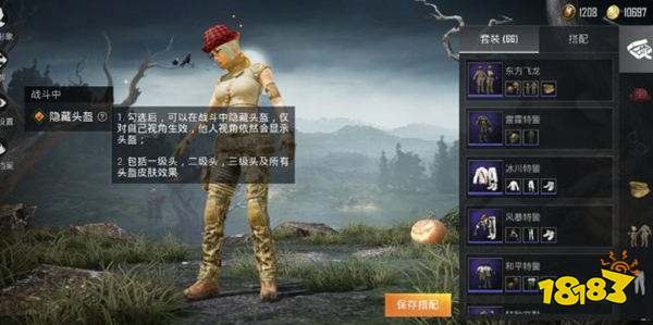 和平精英怎么隐藏头盔 头盔隐藏方法介绍