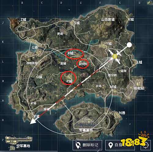 和平精英暗夜危机跳伞地点怎么选 跳伞地点推荐