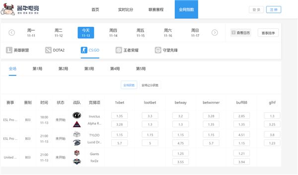 尚牛电竞比分网为电竞player体重专业的电竞数据服务