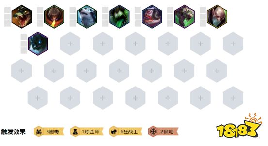 云顶之弈S2剧毒羁绊阵容推荐 剧毒狂战士怎么玩?