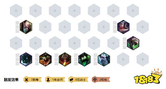 云顶之弈S2剧毒羁绊阵容推荐 剧毒狂战士怎么玩?