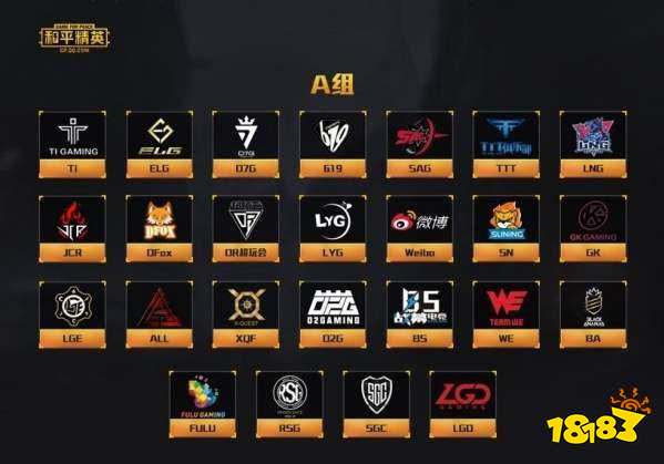 和平精英PEL入选战队有哪些