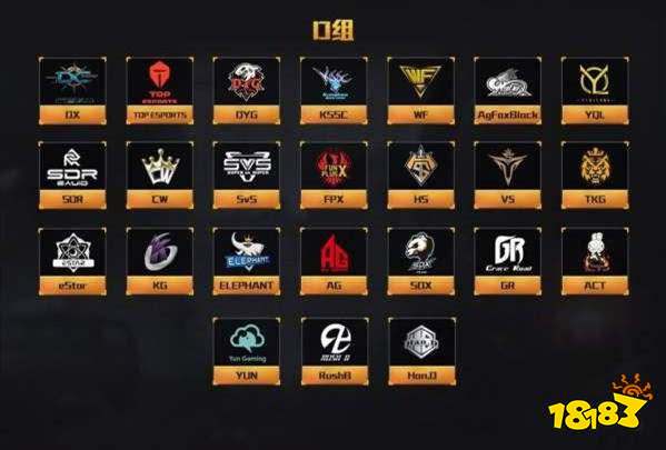 和平精英PEL入选战队有哪些