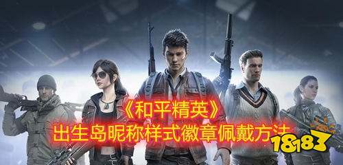 和平精英出生岛昵称样式徽章佩戴方法