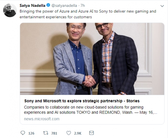 微软与索尼将在云游戏上展开合作 宣布达成战略合作计划