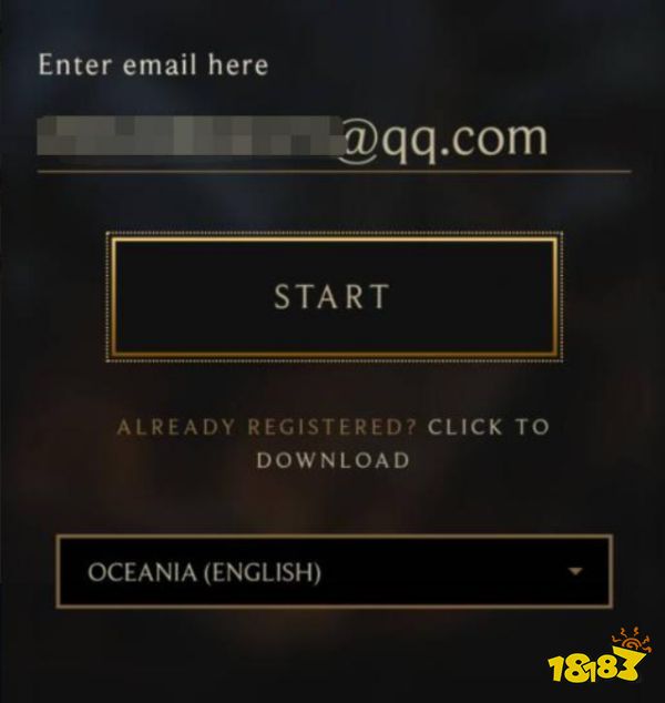 云顶之弈手游输入邮箱以后点击START浏览器无反应