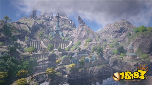 屹立于魔法大陆之上的精美建筑，《黑暗与光明手游》三大主城曝光