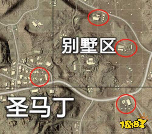 和平精英沙漠地图在哪跳伞 沙漠地图别墅区推荐降落点 