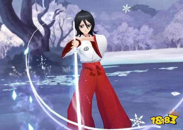 阴阳师sr朽木露琪亚新皮肤建模特效建模颜值一流的皮肤