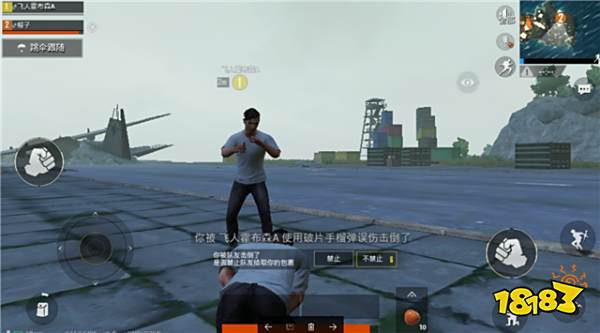 和平精英被队友杀死能限制他不动吗