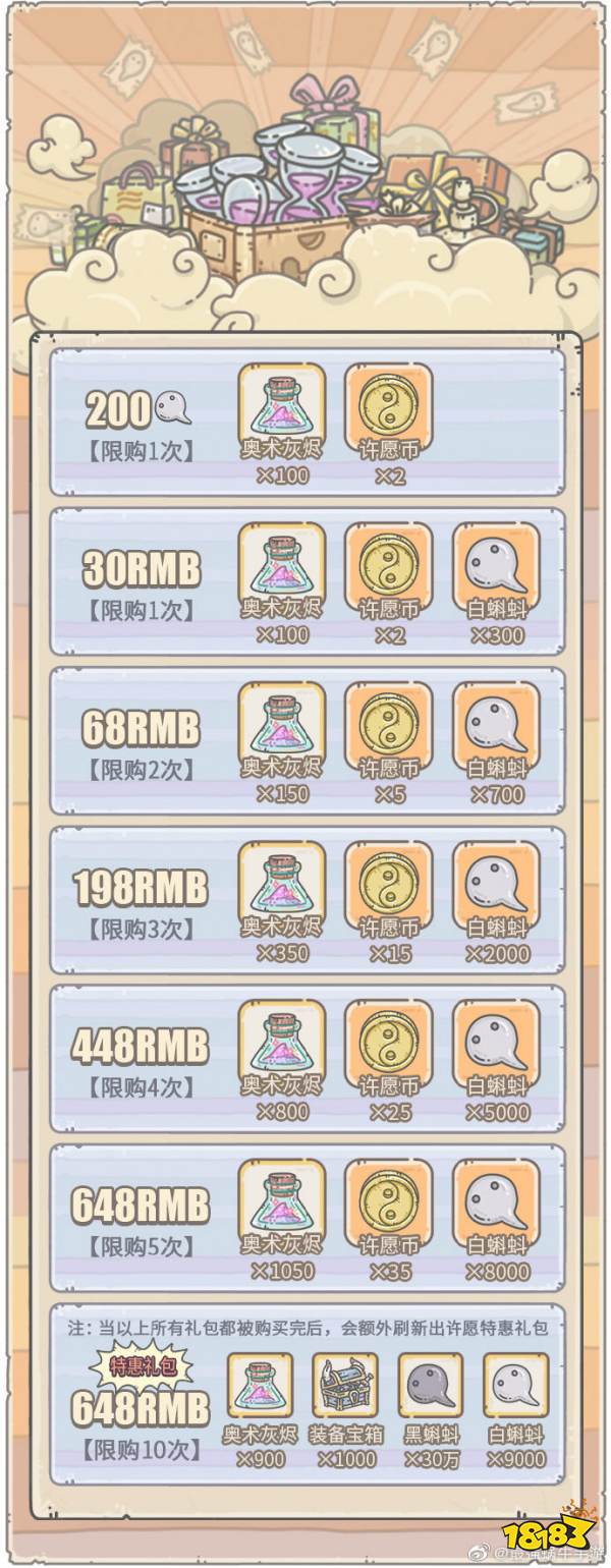 最强蜗牛7月31日更新哪些内容 许愿周活动预告