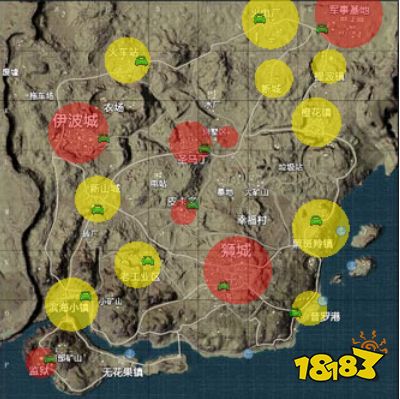 和平精英海岛、雨林、沙漠、雪地全地图中高资源点、载具刷新位置一览图