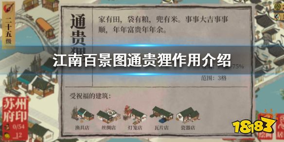 苏州府特色雕像之一的通贵狸都有哪些作用_18183江南百景图专区