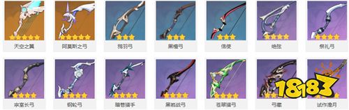 原神全种类武器排行榜 哪个武器最强最好用