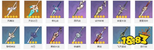 原神全种类武器排行榜 哪个武器最强最好用