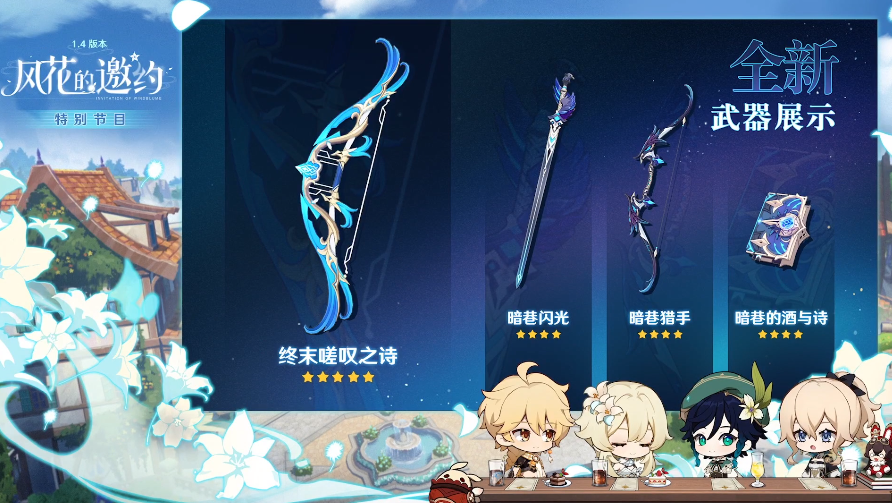 原神1.4直播:新版本17号上线,新角色罗莎莉亚,温迪返场