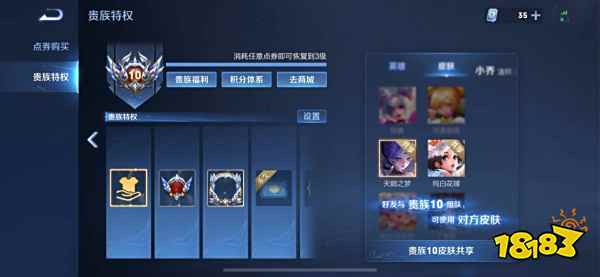 王者荣耀贵族特权有什么 贵族等级特权介绍