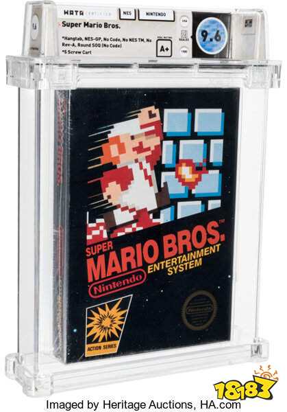 《超级马里奥》NES卡带创游戏拍卖新纪录 66万美元