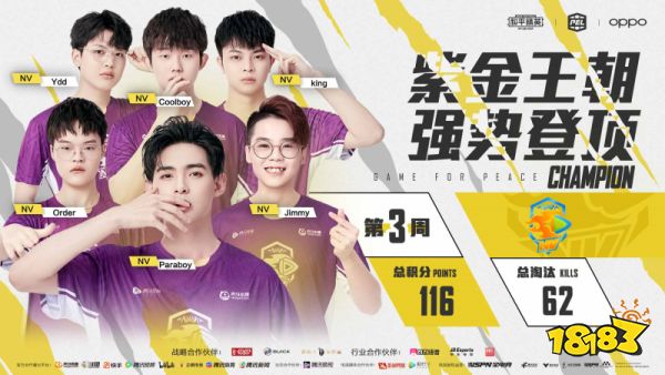 和平精英2021PEL：LGD诚C霸榜个人数据榜 NV战队第四周战绩平平