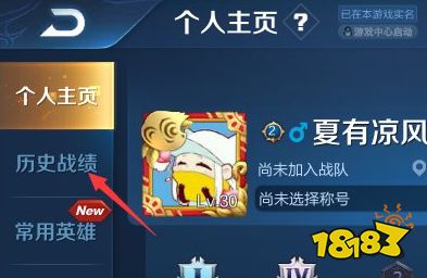 王者荣耀怎么查战绩