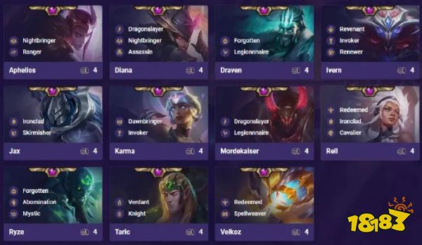 云顶之弈S5赛季英雄大全 云顶之弈S5赛季棋子属性汇总介绍