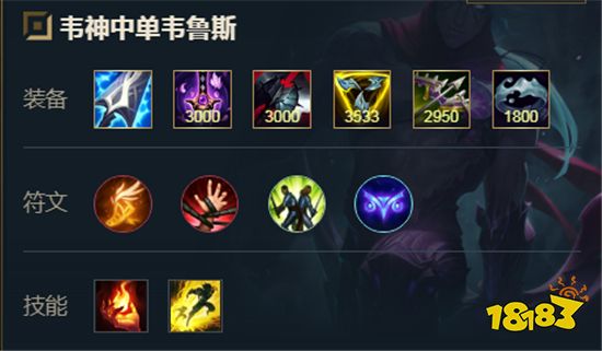 英雄联盟手游韦鲁斯怎么出装 韦鲁斯出装推荐