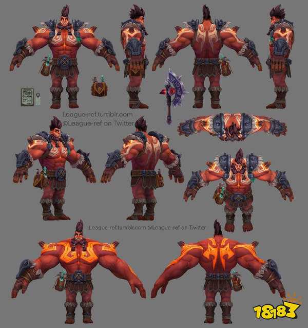 《英雄联盟》新版蒙多皮肤建模图 蒙多比你强壮得多