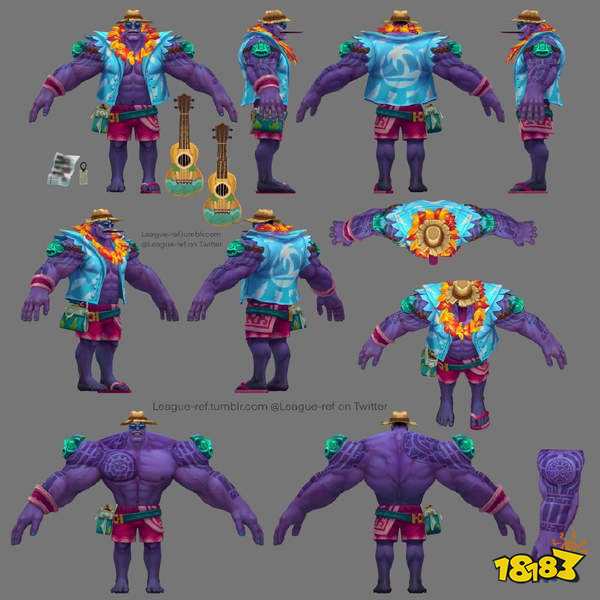 《英雄联盟》新版蒙多皮肤建模图 蒙多比你强壮得多