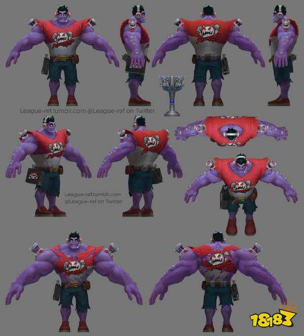 《英雄联盟》新版蒙多皮肤建模图 蒙多比你强壮得多