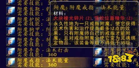 魔兽世界怀旧服TBC防骑专业怎么选 TBC防骑专业选择推荐