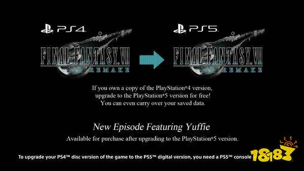 PS4《FF7重制版》更新 支持存档、成就同步至PS5版