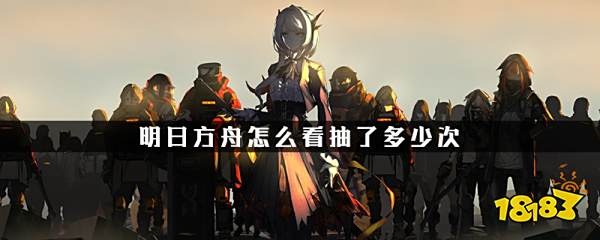 明日方舟怎么看抽了多少次