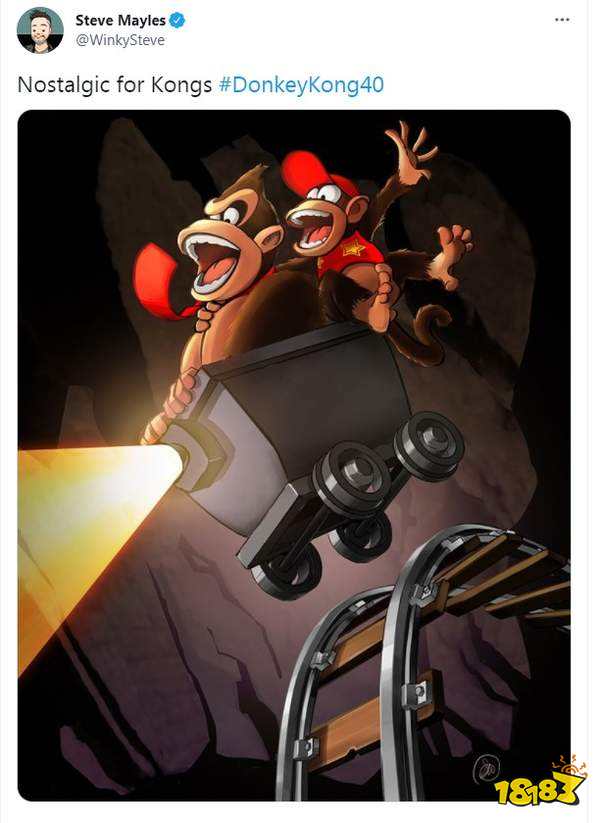 任天堂经典IP《大金刚》诞生40周年 前画师发推纪念