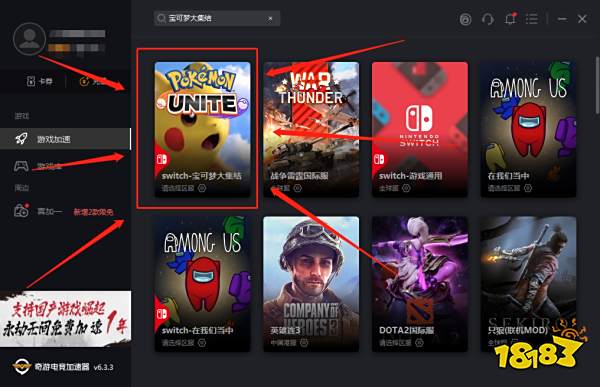 宝可梦大集结Switch无法登陆 无法组队怎么办_奇游加速器