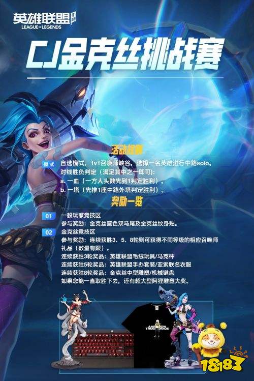 CJ占领计划!金克丝点燃英雄联盟手游夏日狂欢