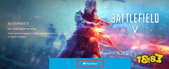 Amazon Prime《战地5》免费领开启 截至9月1日