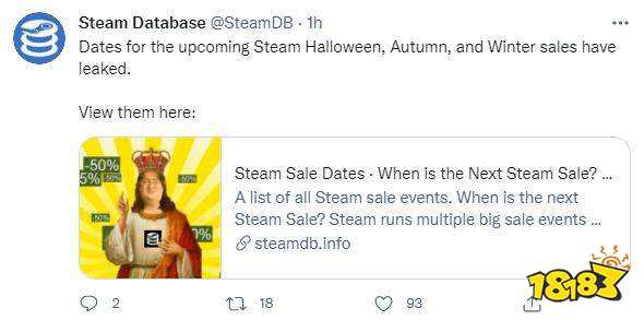 网曝Steam秋冬大促具体时间 万圣节特卖10月末开启