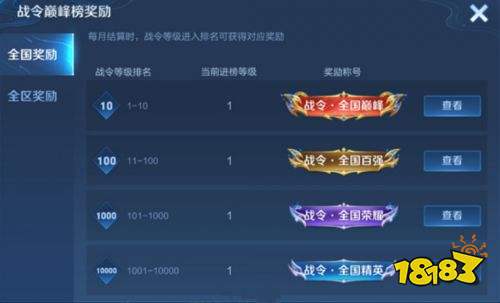王者榮耀S25賽季將添加氪金系列榜單 S20戰令皮膚返場