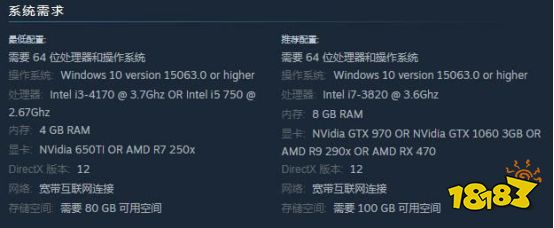 《地平线4》配置要求一览 各个版本之间的区别