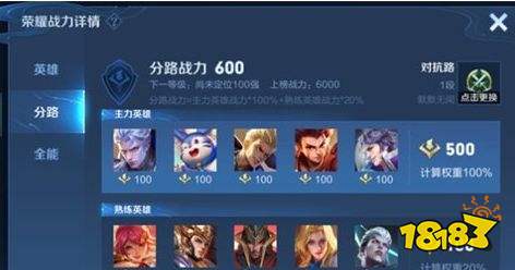 王者荣耀S25赛季怎么计算分路战力 分路战力计算方法