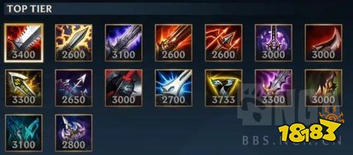 英雄联盟手游物理装备介绍