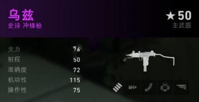 喋血复仇冲锋枪乌兹介绍 喋血复仇乌兹数据分享