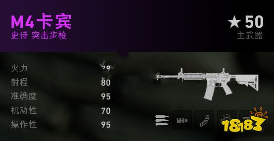喋血复仇突击步枪m4卡宾介绍 喋血复仇m4卡宾数据分享