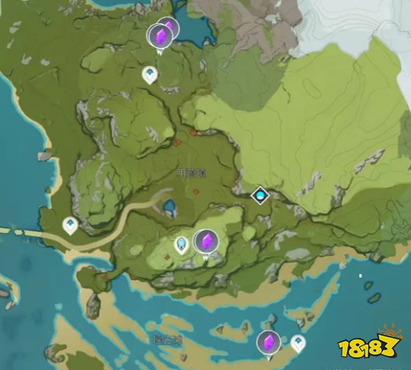 原神电气水晶分布图 电气水晶采集点一览