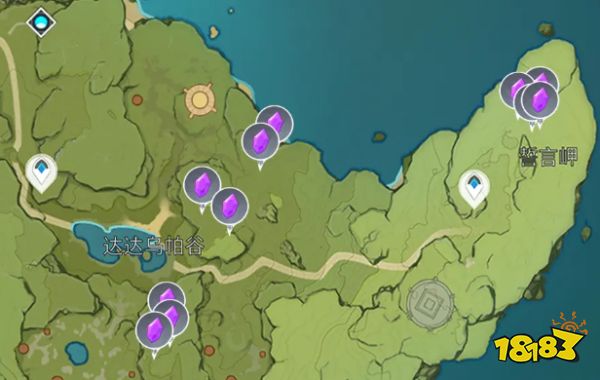 原神电气水晶分布图 电气水晶采集点一览